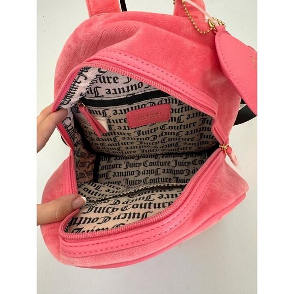 Juicy Couture Women's OS Pink Lemonade Big Spender Backpack NWT - Picture 2 of 5